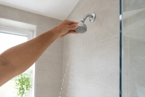 Low water pressure from a shower head